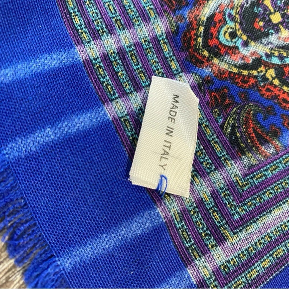 Made in Italy scarf versatile for head wrap, purse, belt, neck - Picture 2 of 3